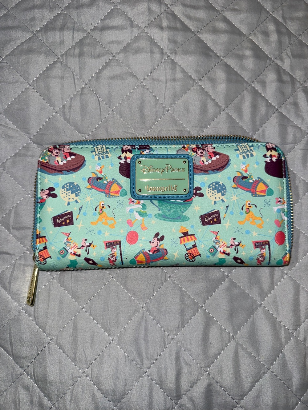 Loungefly Disney Parks Play in the Parks Zip Wallet